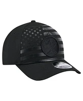 New Era Men's Black Buffalo Sabres Game Day Stealth Flag 9FORTY A-Frame Adjustable Hat
