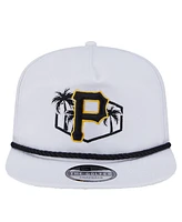 New Era Men's White Pittsburgh Pirates Palm Golfer Snapback Hat