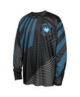 Outerstuff Big Boys and Girls Black Charlotte Fc Nifty Netminder Long Sleeve T-Shirt