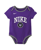 Nike Baby Boys and Girls 2-Pack Purple/Black Sacramento Kings Just Do It Bodysuit Set