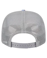 New Era Men's Light Blue/Gray Houston Rockets Adventure Aloha Pattern 9SEVENTY Stretch-Snap Hat
