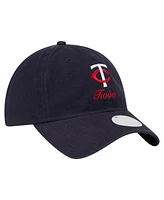 New Era Women's Navy Minnesota Twins Preppy Team 9TWENTY Adjustable Hat