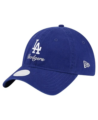 New Era Women's Royal Los Angeles Dodgers Preppy Team 9TWENTY Adjustable Hat