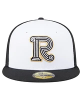 New Era Men's White/Black Rome Emperors Authentic Collection 59FIFTY Fitted Hat