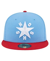 New Era Men's Light Blue Corpus Christi Hooks Authentic Collection 59FIFTY Fitted Hat