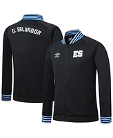 Umbro Men's Black El Salvador National Team Presentation Raglan Full-Zip Jacket