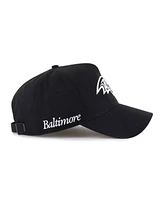 '47 Brand Men's Black Baltimore Ravens Foundation Offside Adjustable Hat