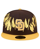 New Era Men's Brown/Gold San Diego Padres Retro Pattern 59FIFTY Fitted Hat