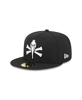 New Era Men's Black Myrtle Beach Pelicans theme Nights 59FIFTY Fitted Hat