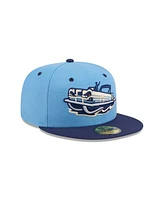 New Era Men's Light Blue Great Lakes Loons theme Nights 59FIFTY Fitted Hat