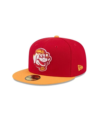 New Era Men's Red Bowling Green Hot Rods Theme Nights 59FIFTY Fitted Hat