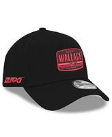 New Era Men's Black Bubba Wallace 9FORTY A-Frame Patch Adjustable Hat