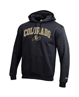 Champion Men's Black Colorado Buffaloes Arched Logo Fleece Pullover Hoodie