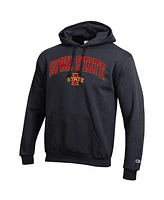 Champion Men's Black Iowa State Cyclones Arched Logo Fleece Pullover Hoodie