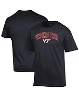 Champion Men's Black Virginia Tech Hokies Arched Logo T-Shirt