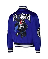 Chalk Line Men's Blue Venom Quilted Satin Full-Snap Jacket