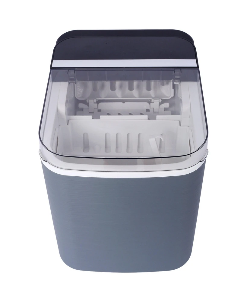 Casainc Portable Ice Machine, 26 lbs/Day, 9 Ice Cubes in 6 Mins, Etl & Fda Certified for Home & Kitchen