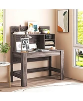 48 Inch Writing Computer Desk with Anti-Tipping Kits and Cable Management Hole