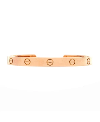 Pre-Owned Cartier Love Cuff Bracelet 18K Rose Gold