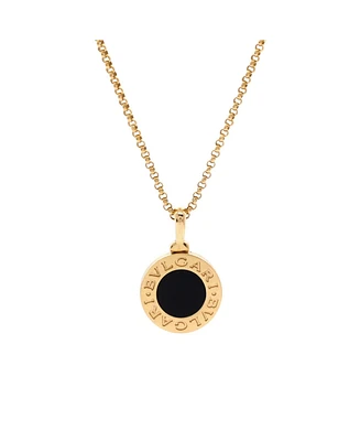 Pre-Owned Bvlgari Bvlgari Bvlgari Pendant Necklace 18K Gold with Onyx