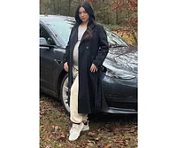 Pinkblush Maternity Heather Grey Soft Knit Ruched Top