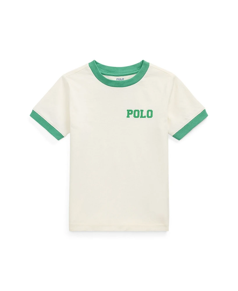 Polo Ralph Lauren Toddler and Little Boys Logo Jersey Ringer T-Shirt