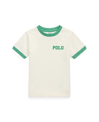 Polo Ralph Lauren Toddler and Little Boys Logo Jersey Ringer T-Shirt