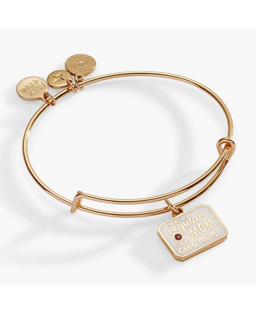 “I m Not a Regular Mom, I m a Cool Mom” Charm Bangle Bracelet