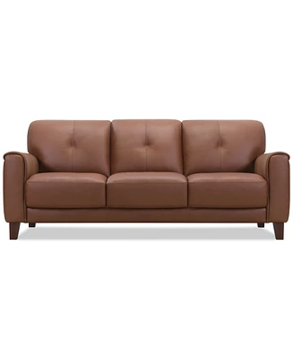 Ashlinn 84" 3 Seat Leather Sofa, Exclusively at Macy's