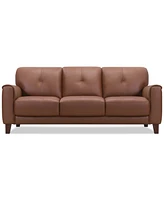 Ashlinn 84" 3 Seat Leather Sofa, Exclusively at Macy's