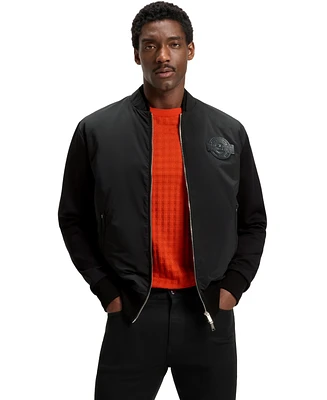 Porsche x Boss Men's Cotton-Blend Jersey Jacket