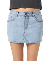 O'Neill Juniors' Madalena Denim Mini Skirt