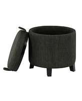 Convenience Concepts 19" Designs4Comfort Oscar Storage Ottoman with Reversible Tray