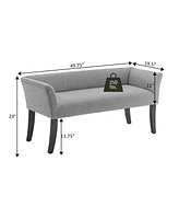 Convenience Concepts 19.5" Designs4Comfort Ella Entryway Window Accent Seating Bench
