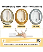 Industrial Makeup Dressing Table with 3 Lighting Modes
