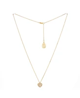 Pre-Owned Cartier Heart Pendant Necklace 18K Rose Gold and Diamonds