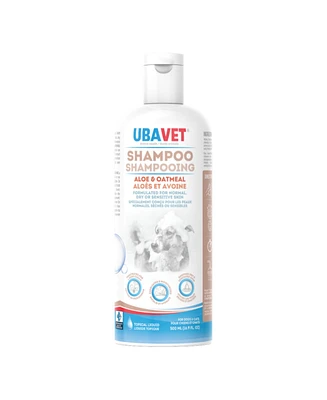 Ubavet Aloe & Oatmeal Shampoo for Dogs & Cats – Gentle Hydrating Formula – (16.9 fl oz / 500ml)