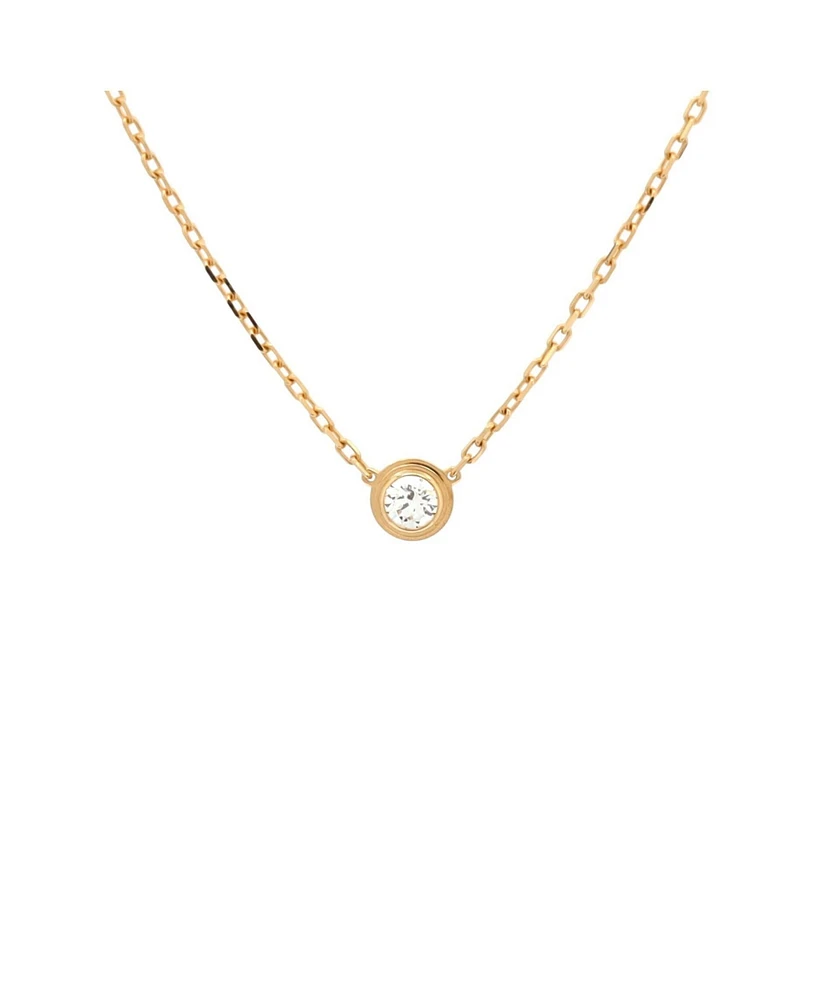 Pre-Owned Cartier Large D'Amour Pendant Necklace 18K Gold with Diamond