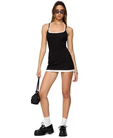 Edikted Women's Contrast Layered Look Halter Mini Dress