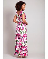 Alie Street London Petite Sophia V-Neck Maxi Dress