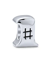 Bling Jewelry Winner First Place #1 Charm Bead Sterling Silver for European Bracelet