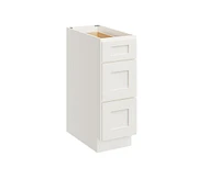 Casainc W12" X H34.5" D24" Kitchen Cabinet Floor Base With 3 Drawers