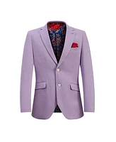 Elie Balleh Boys Lavender Slim Fit Clasic Blazer