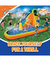 Banzai Gushing Geyser Water-Spraying Inflatable Pool Water Park Set, Multicolor