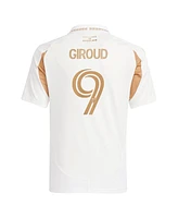Adidas Big Boys and Girls Olivier Giroud White Lafc 2025 Secondary Replica Player Jersey