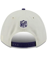 New Era Men's Cream/Purple Baltimore Ravens 2025 Nfl Draft 9FORTY A-Frame M-Crown Adjustable Hat