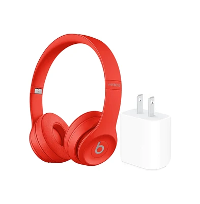 Beats - Solo 3 Wireless On-Ear Headphones + Power Adapter