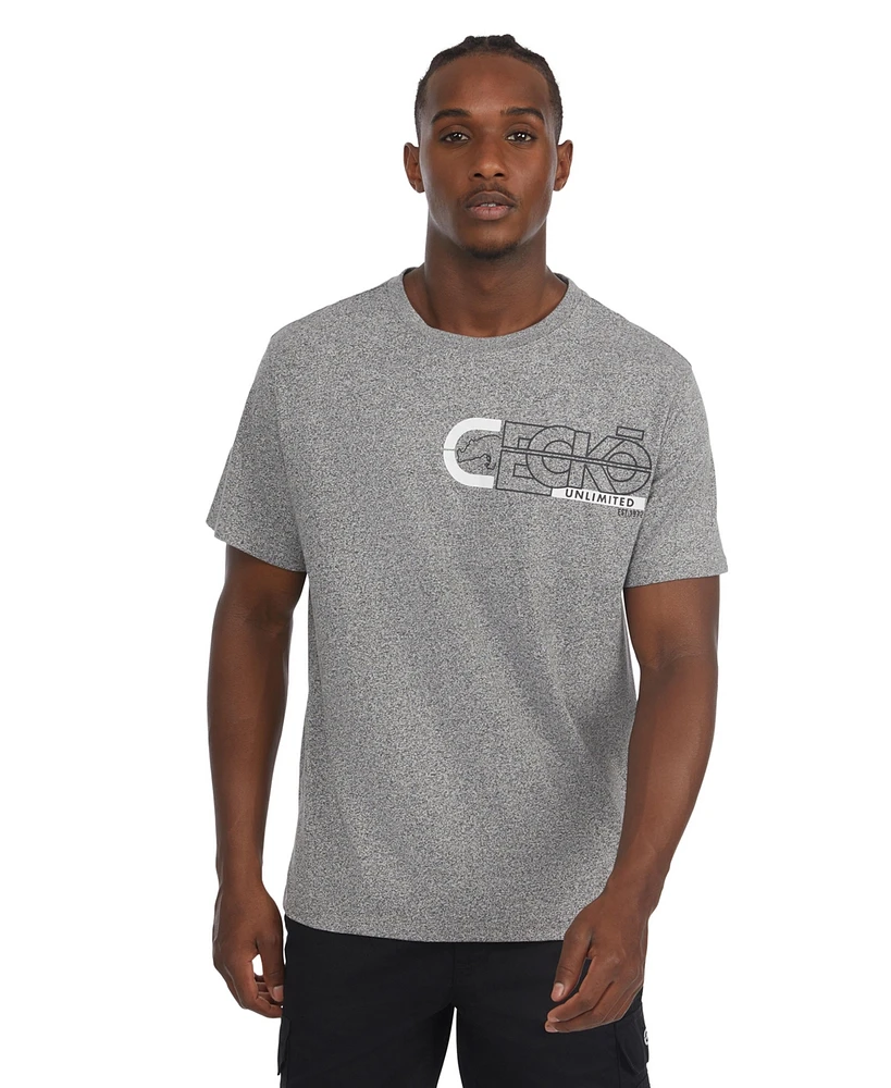 Ecko Unltd Men's Fineliner Short Sleeve T-Shirt