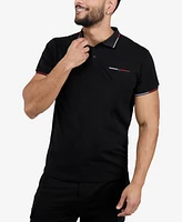 X-Ray Men's Polo with Rib Collar and Pocket Shirt