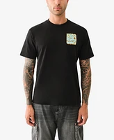 True Religion Men's Short Sleeve Dove Puff T-Shirt